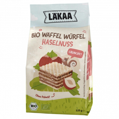 Waffel Würfel Haselnuss (125gr) NEU